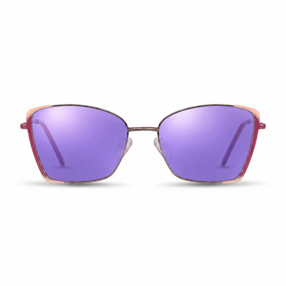 Fiore 3916 square cat eye sunglasses, silver steel frame · ReFramed, photo 34 of 36