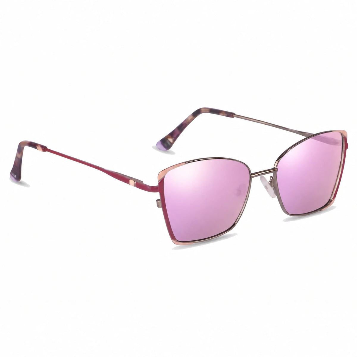 Fiore 3916 square cat eye sunglasses, silver steel frame · ReFramed, photo 32 of 36