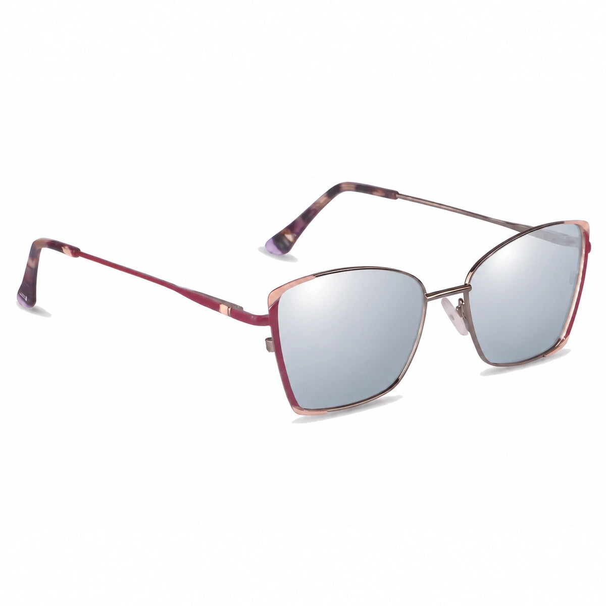 Fiore 3916 square cat eye sunglasses, silver steel frame · ReFramed, photo 29 of 36