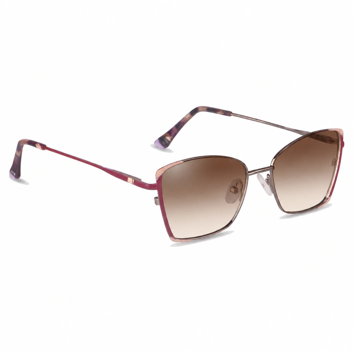 Fiore 3916 square cat eye sunglasses, silver steel frame · ReFramed, photo 23 of 36