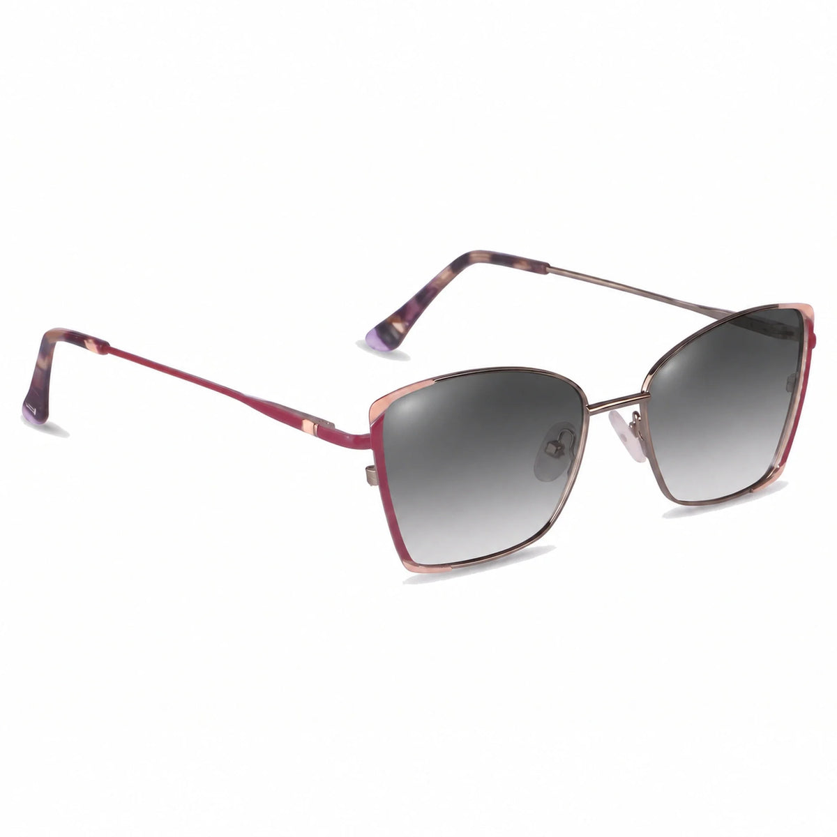 Fiore 3916 square cat eye sunglasses, silver steel frame · ReFramed, photo 20 of 36