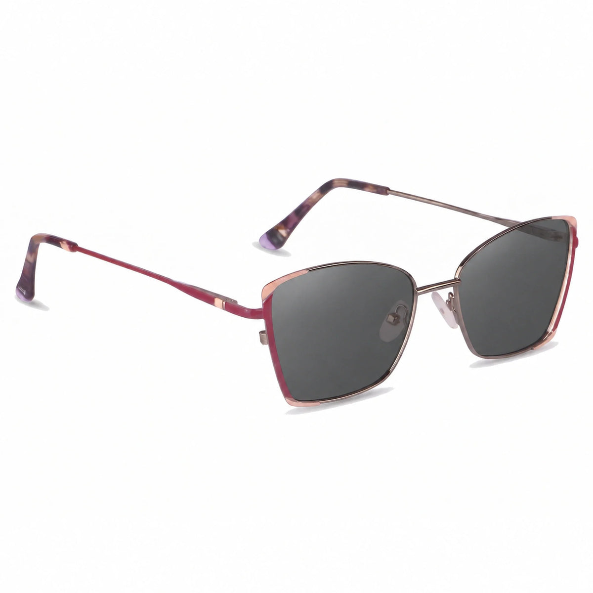 Fiore 3916 square cat eye sunglasses, silver steel frame · ReFramed, photo 2 of 36