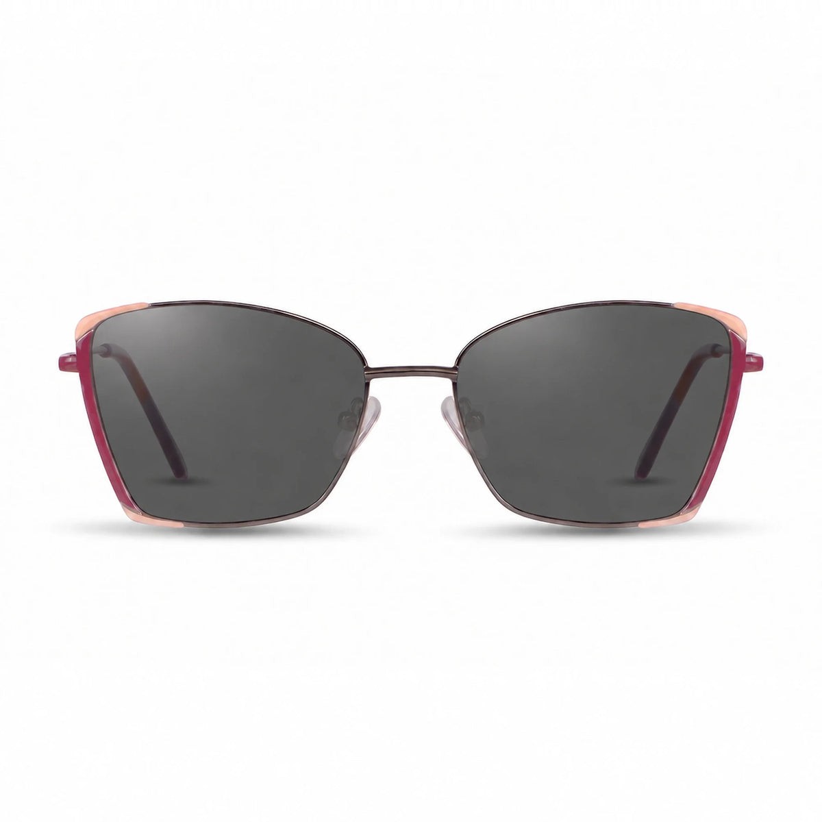Fiore 3916 square cat eye sunglasses, silver steel frame · ReFramed, photo 1 of 36