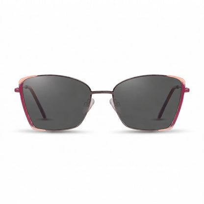 Fiore 3916 square cat eye sunglasses, silver steel frame · ReFramed, photo 1 of 36