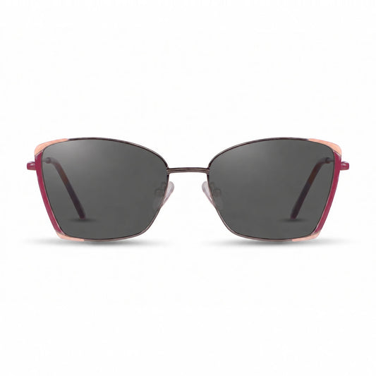 Fiore 3916 square cat eye sunglasses, silver steel frame · ReFramed, photo 1 of 36