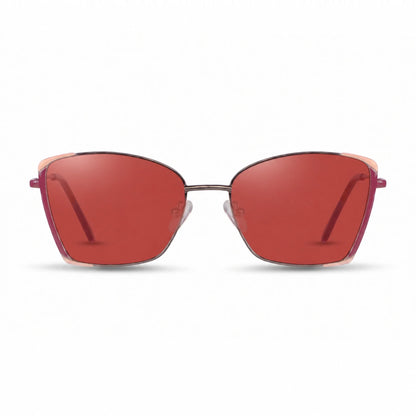Fiore 3916 square cat eye sunglasses, silver steel frame · ReFramed, photo 16 of 36