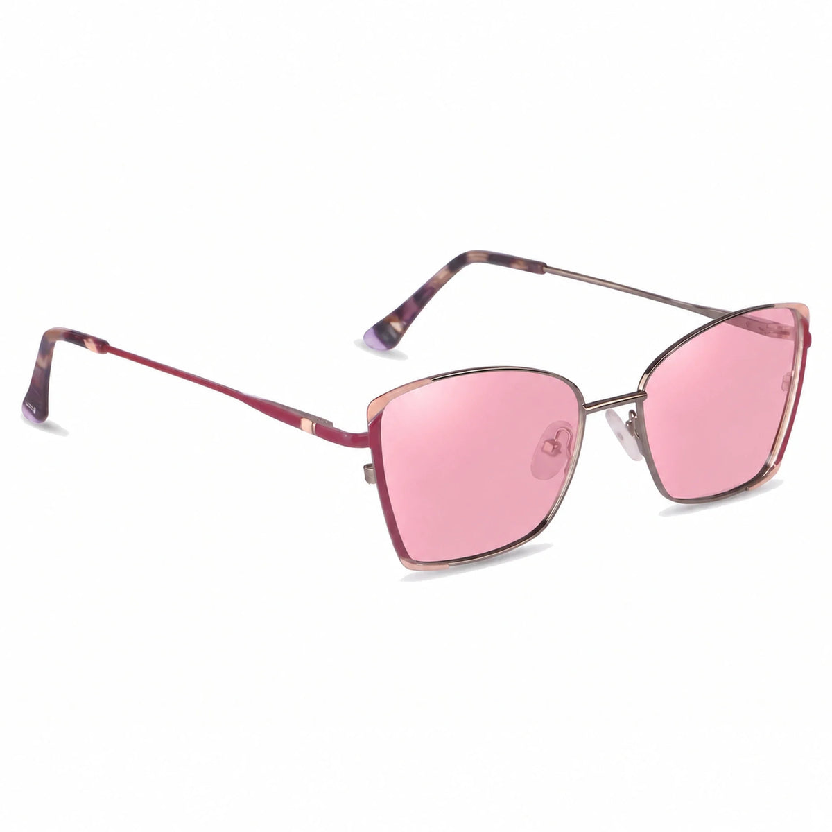 Fiore 3916 square cat eye sunglasses, silver steel frame · ReFramed, photo 14 of 36