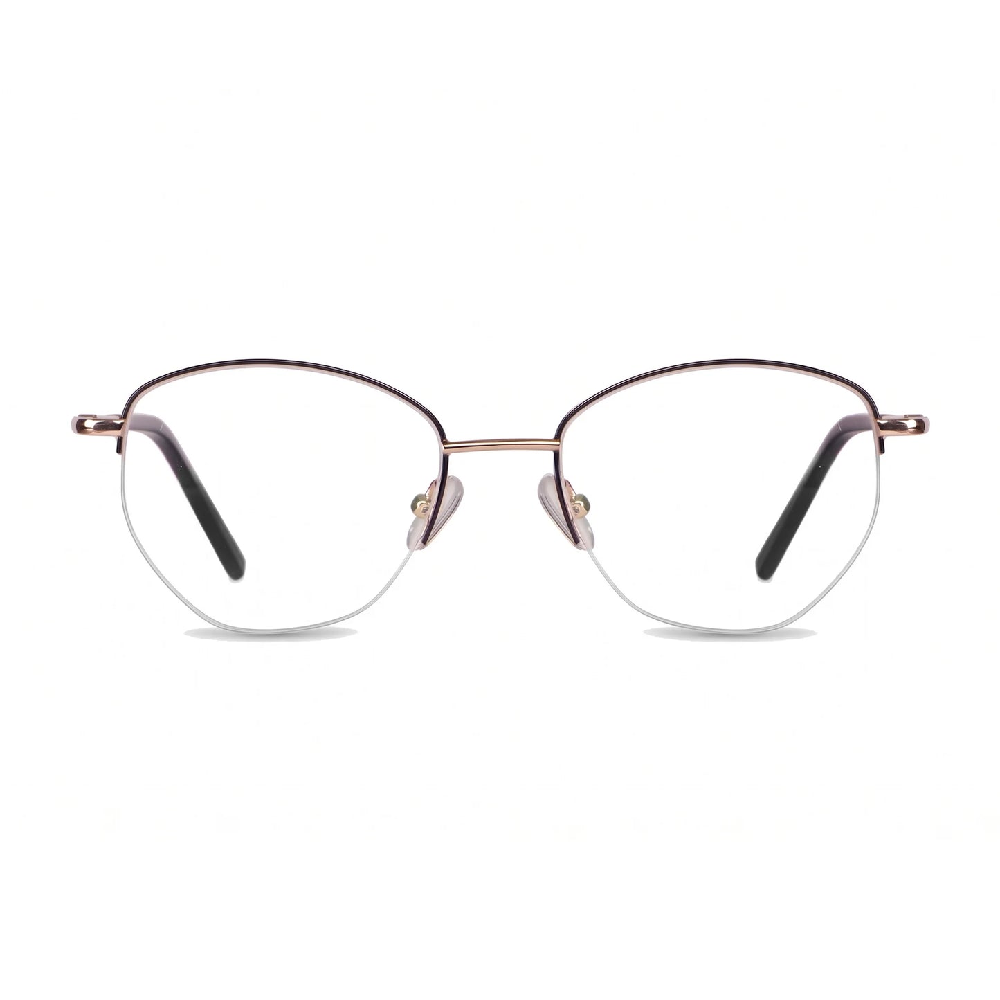 Fiore 3921 eyeglasses in black gold – front view