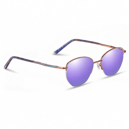 Fiore 3921 cat eye sunglasses, gray steel frame · ReFramed, photo 35 of 36 | Polarized UV400