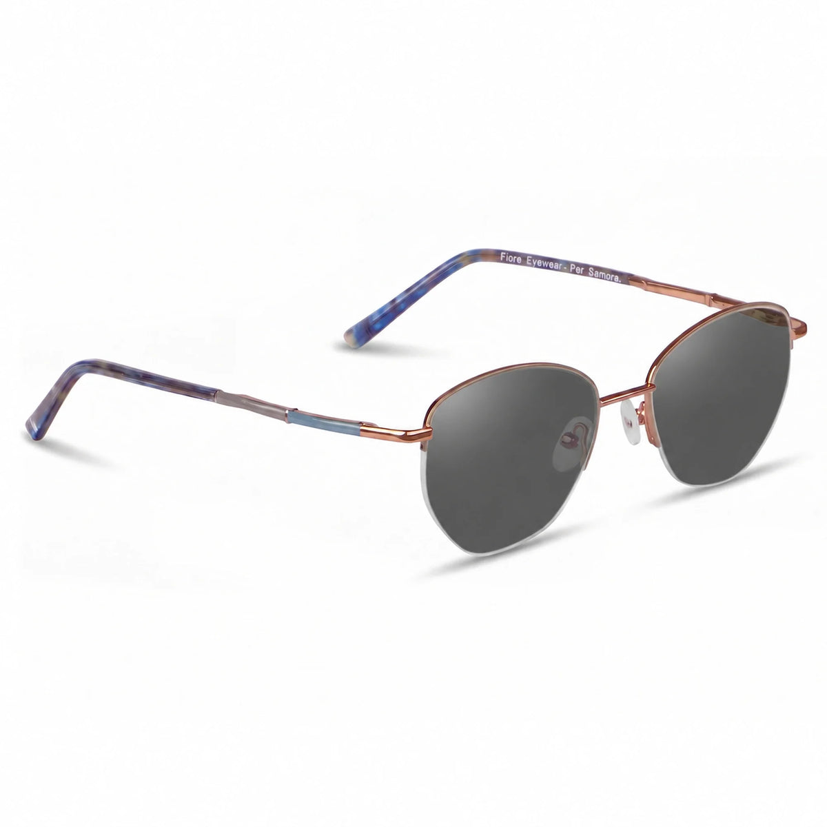 Fiore 3921 cat eye sunglasses, gray steel frame · ReFramed, photo 2 of 36 | Polarized UV400