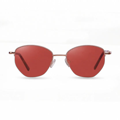 Fiore 3921 cat eye sunglasses, gray steel frame · ReFramed, photo 16 of 36 | Polarized UV400