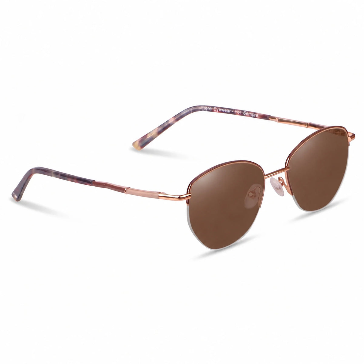 Fiore 3921 cat eye sunglasses, brown steel frame · ReFramed, photo 5 of 36 | Polarized UV400