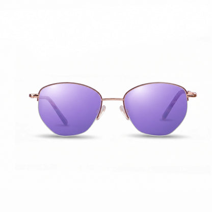 Fiore 3921 cat eye sunglasses, brown steel frame · ReFramed, photo 34 of 36 | Polarized UV400