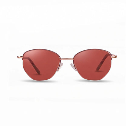 Fiore 3921 cat eye sunglasses, brown steel frame · ReFramed, photo 16 of 36 | Polarized UV400