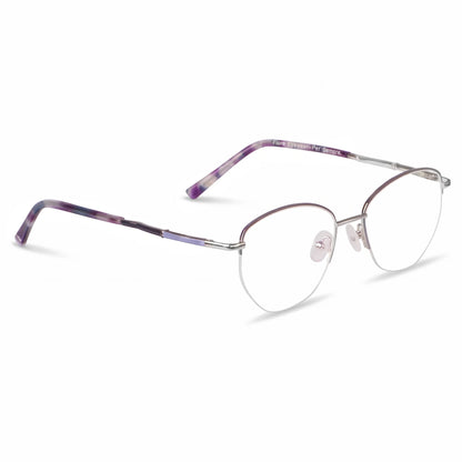 Fiore 3921 eyeglasses in purple silver – three-quarter view