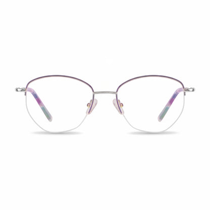 Fiore 3921 eyeglasses in purple silver – front view
