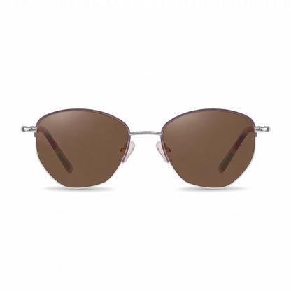 Fiore 3921 cat eye sunglasses, purple steel frame · ReFramed, photo 4 of 36 | Polarized UV400