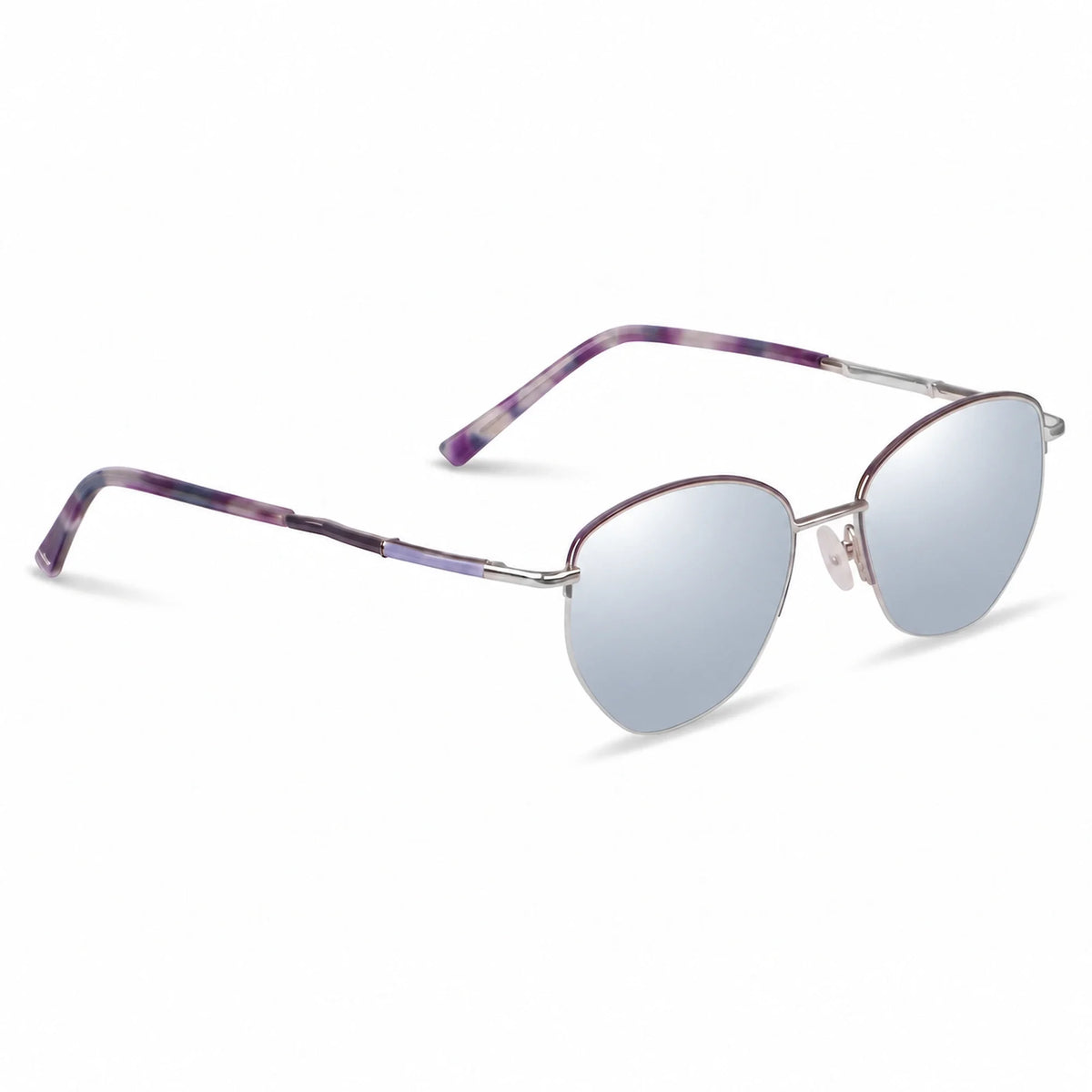 Fiore 3921 cat eye sunglasses, purple steel frame · ReFramed, photo 29 of 36 | Polarized UV400