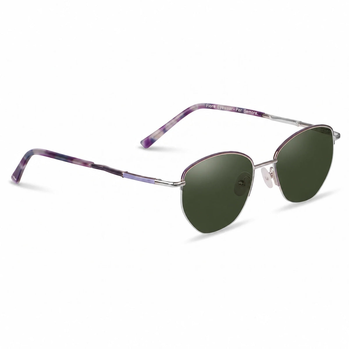 Fiore 3921 cat eye sunglasses, purple steel frame · ReFramed, photo 8 of 36 | Polarized UV400