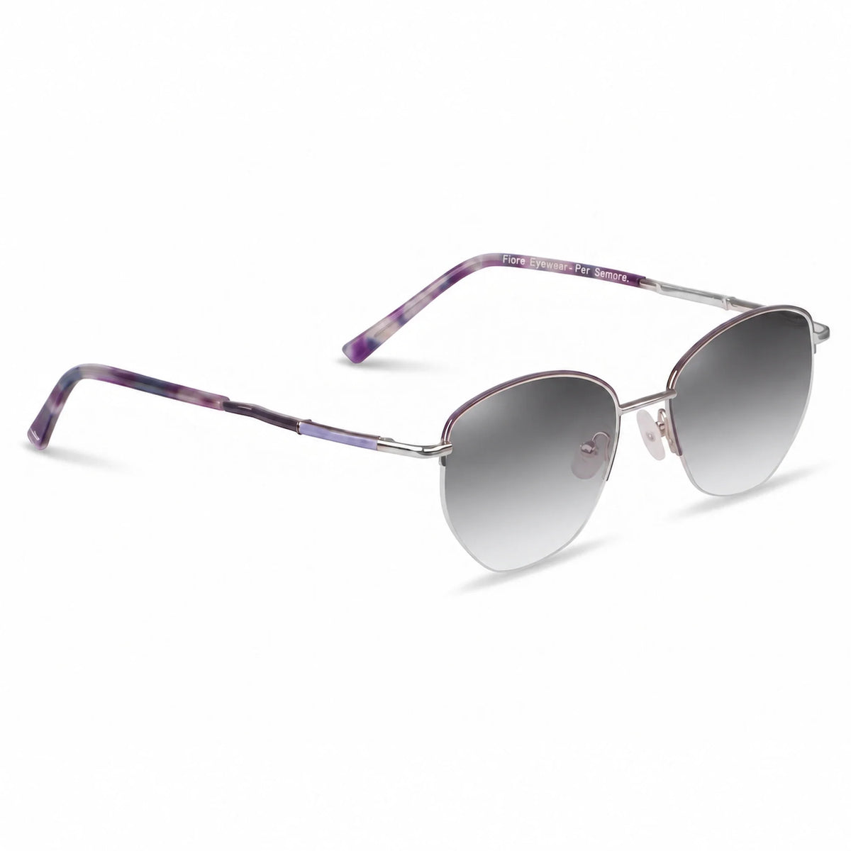 Fiore 3921 cat eye sunglasses, purple steel frame · ReFramed, photo 20 of 36 | Polarized UV400