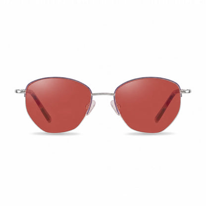 Fiore 3921 cat eye sunglasses, purple steel frame · ReFramed, photo 16 of 36 | Polarized UV400