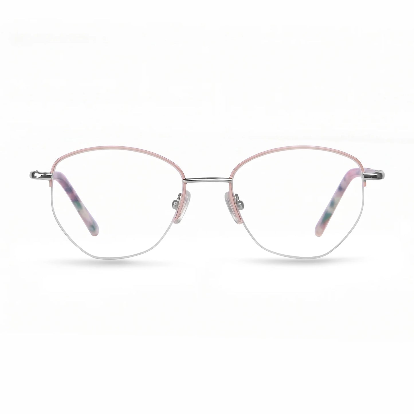 Fiore 3921 eyeglasses in pink silver – front view