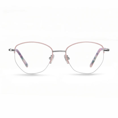 Fiore 3921 eyeglasses in pink silver – front view