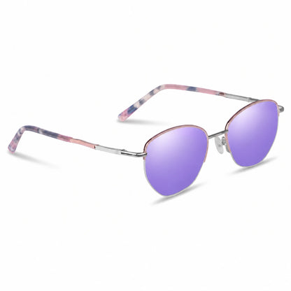 Fiore 3921 cat eye sunglasses, pink steel frame · ReFramed, photo 35 of 36 | Polarized UV400