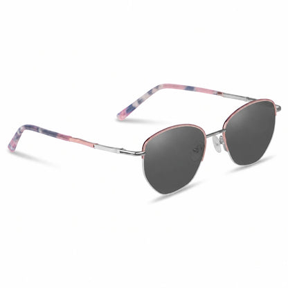 Fiore 3921 cat eye sunglasses, pink steel frame · ReFramed, photo 2 of 36 | Polarized UV400