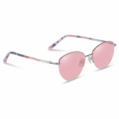 Fiore 3921 cat eye sunglasses, pink steel frame · ReFramed, photo 14 of 36 | Polarized UV400