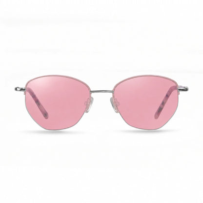 Fiore 3921 cat eye sunglasses, pink steel frame · ReFramed, photo 13 of 36 | Polarized UV400