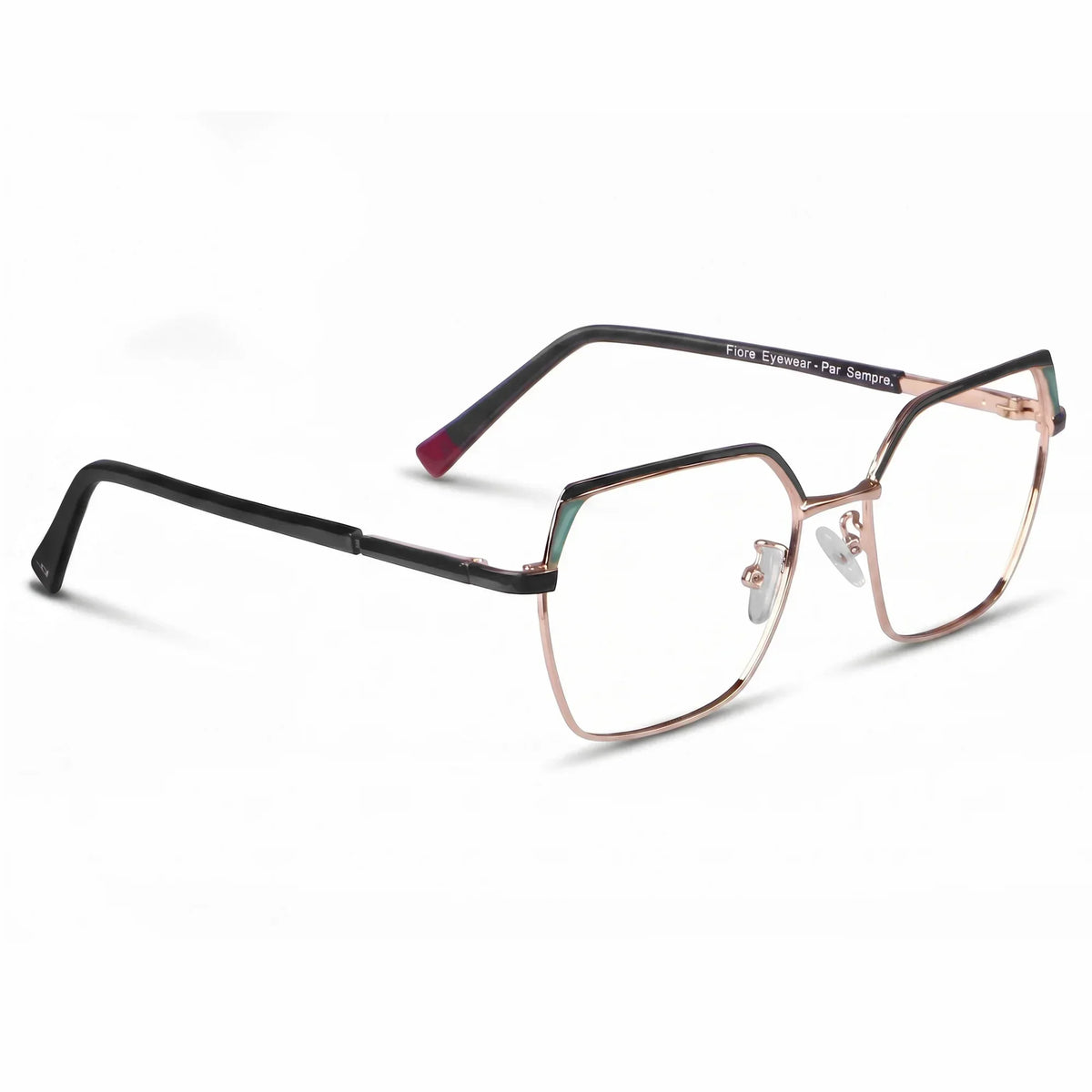 Fiore 3971 geometric metal reading glasses, black gold frame · ReFramed, photo 38 of 71