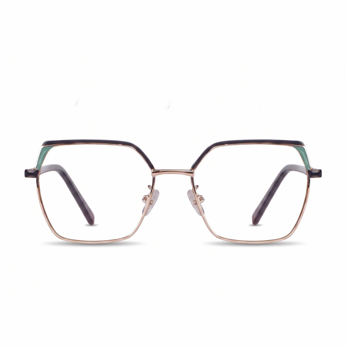 Fiore 3971 eyeglasses in black gold – front view