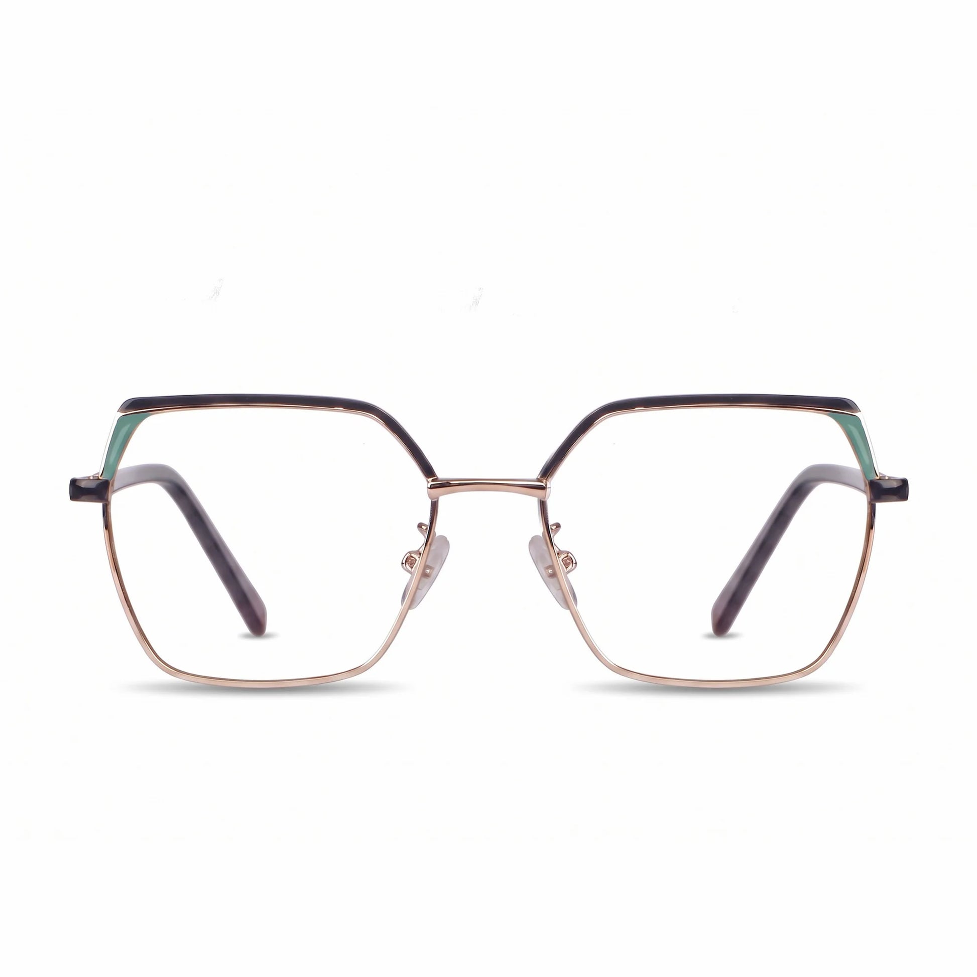 Fiore 3971 eyeglasses in black gold – front view