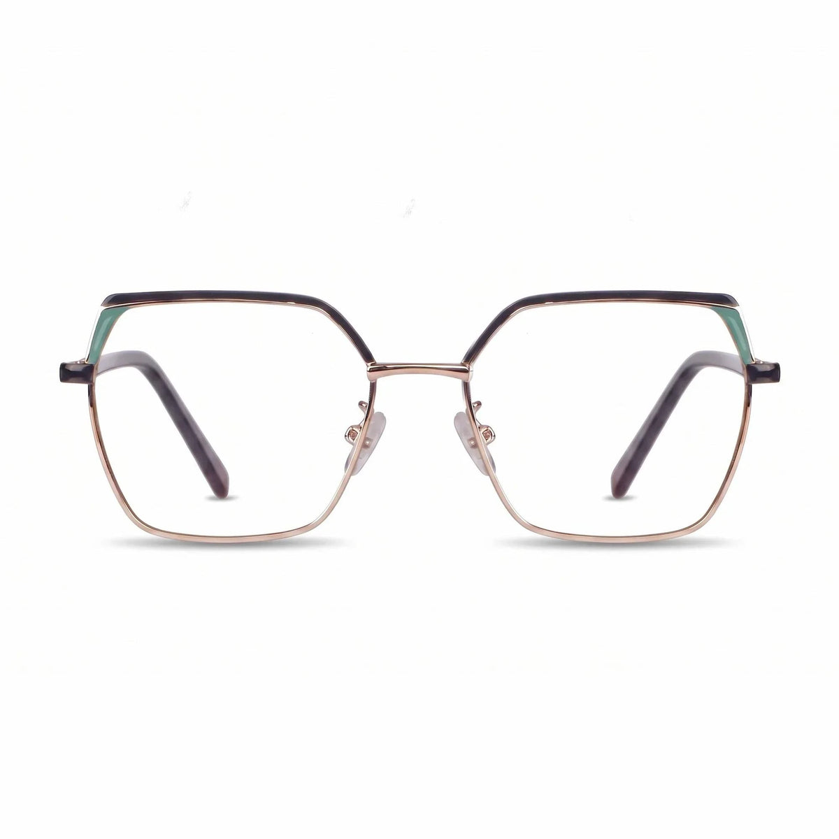 Fiore 3971 geometric metal reading glasses, black gold frame · ReFramed, photo 37 of 71