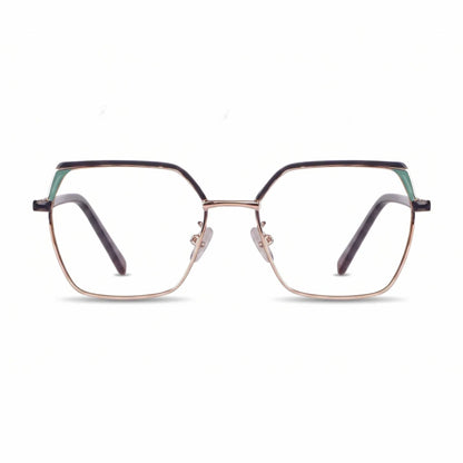Fiore 3971 geometric metal reading glasses, black gold frame · ReFramed, photo 37 of 71