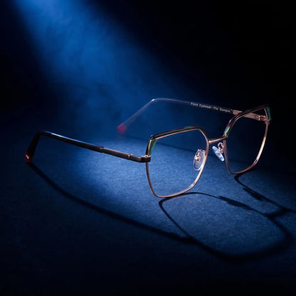 Fiore 3971 geometric metal reading glasses, black gold frame · ReFramed, photo 48 of 71