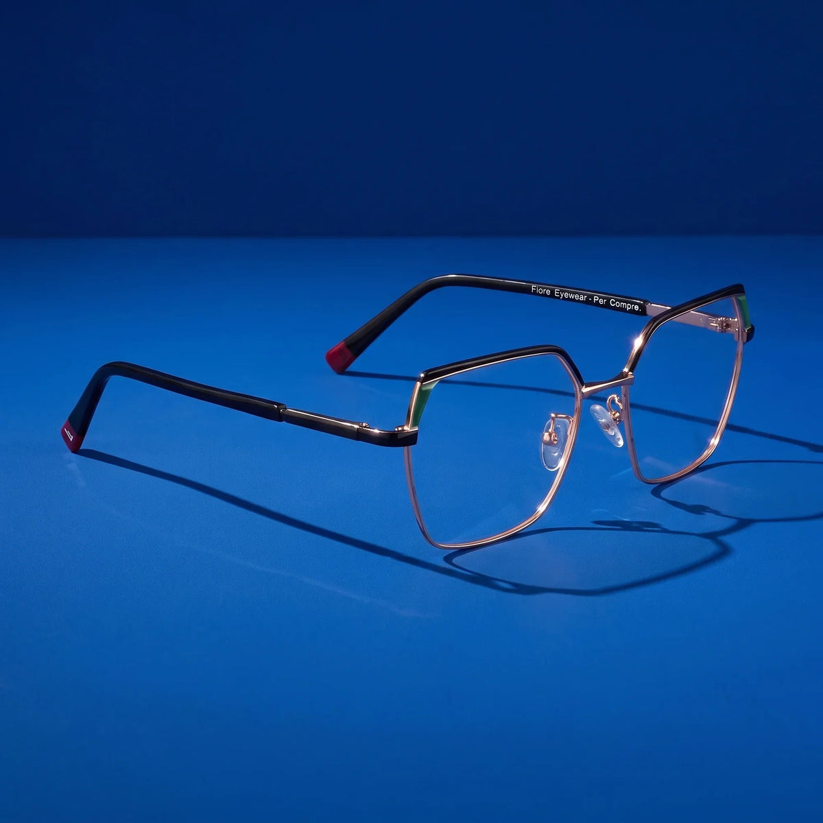 Fiore 3971 geometric metal reading glasses, black gold frame · ReFramed, photo 40 of 71
