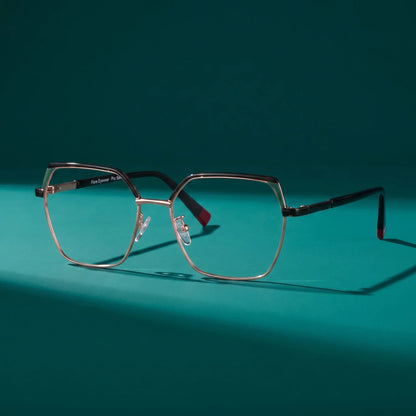 Fiore 3971 geometric metal reading glasses, black gold frame · ReFramed, photo 41 of 71