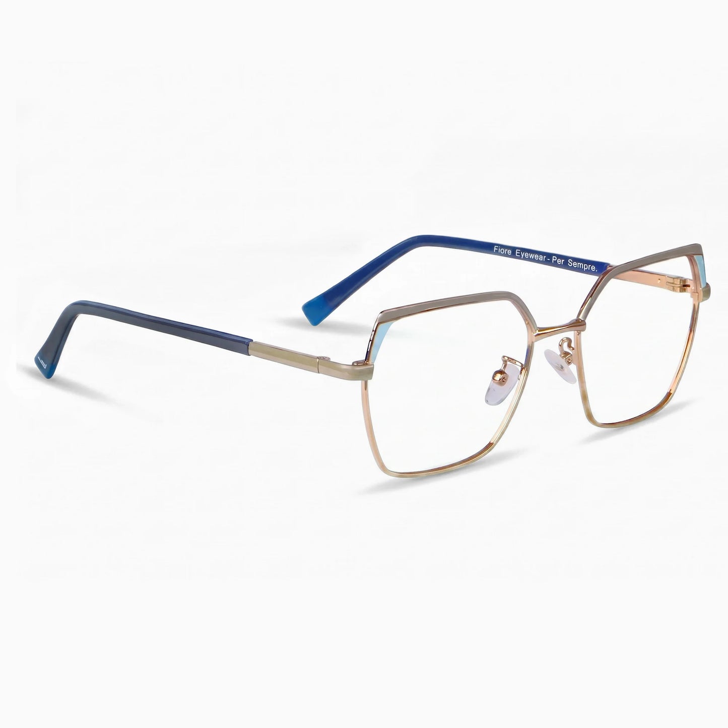 Fiore 3971 eyeglasses in grey gold – three-quarter view
