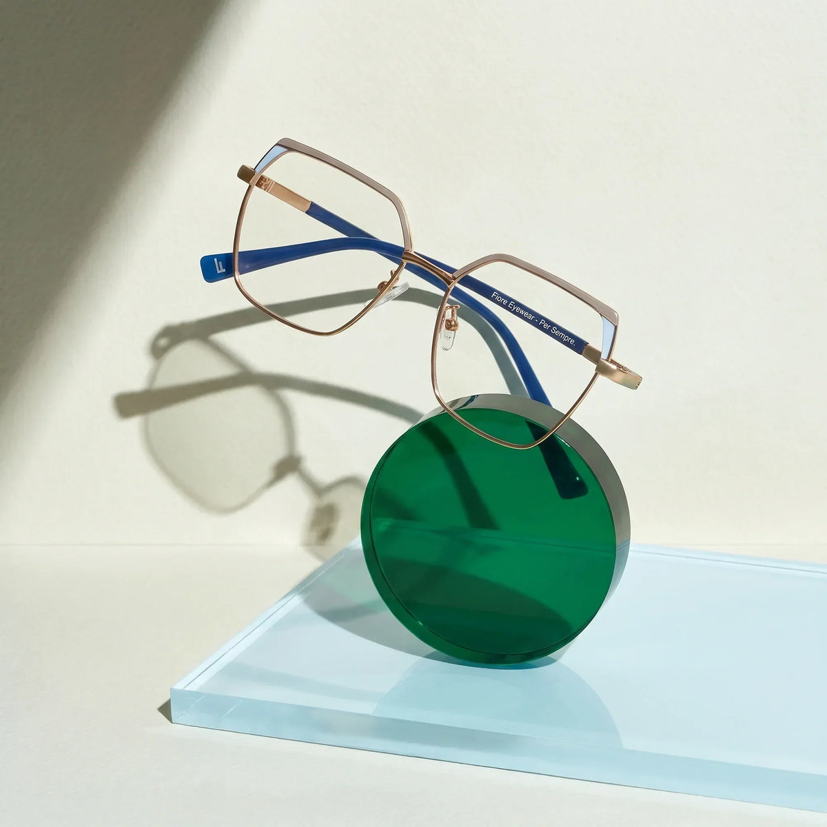 Fiore 3971 geometric metal reading glasses, grey gold frame · ReFramed, photo 66 of 71