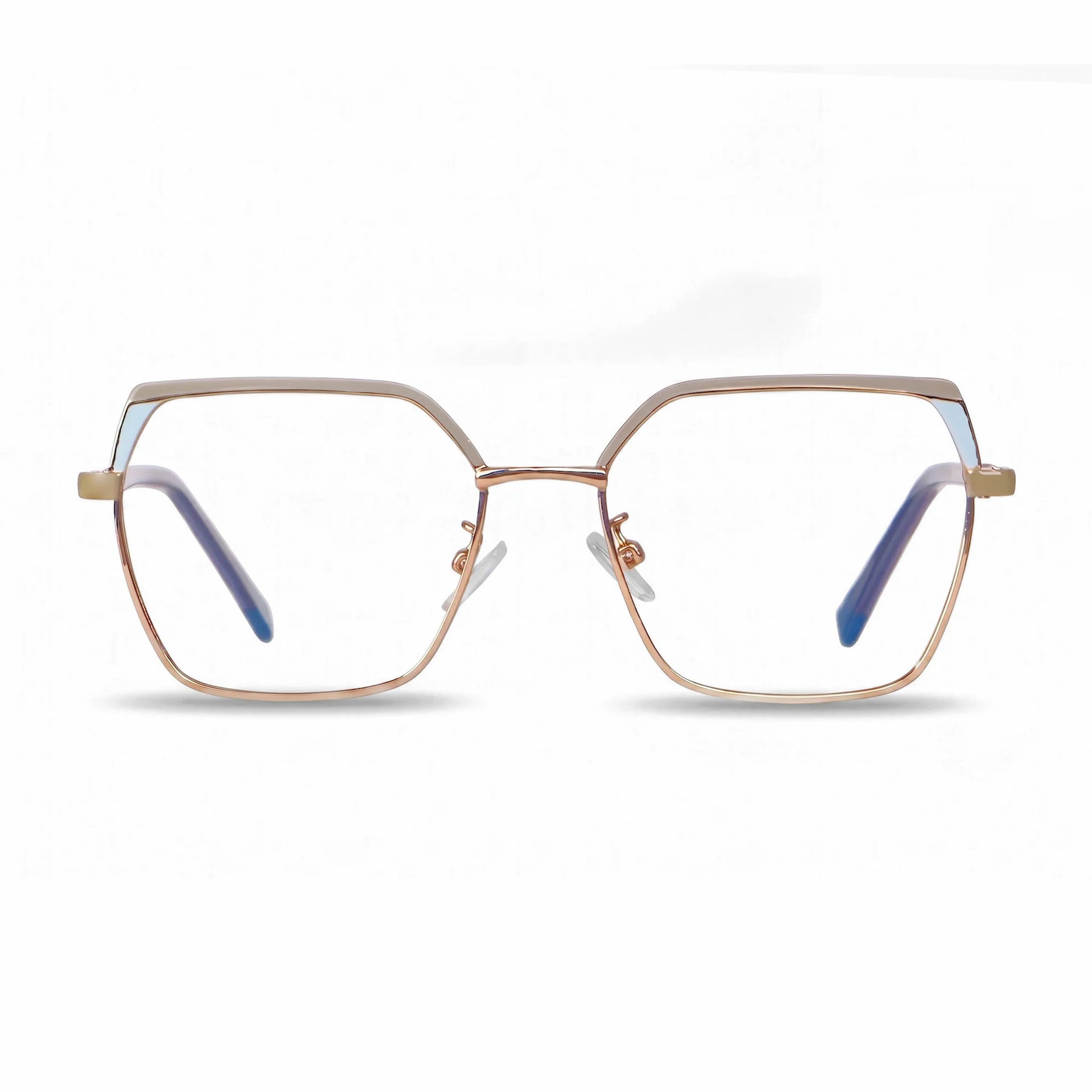 Fiore 3971 eyeglasses in grey gold – front view