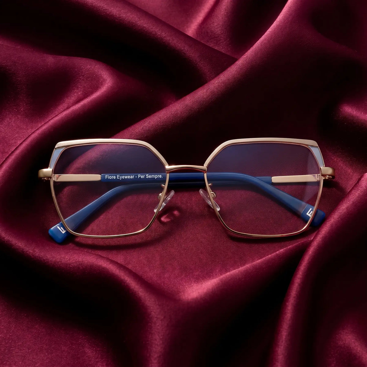 Fiore 3971 geometric metal reading glasses, grey gold frame · ReFramed, photo 64 of 71