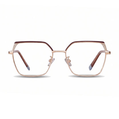 Fiore 3971 eyeglasses in brown gold – front view