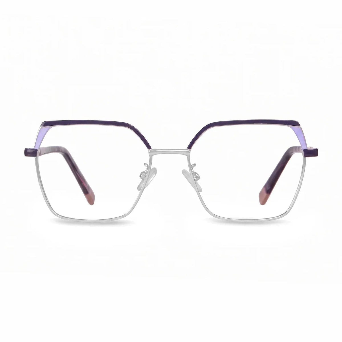 Fiore 3971 geometric metal reading glasses, purple silver frame · ReFramed, photo 16 of 71