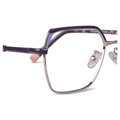 Fiore 3971 eyeglasses in purple silver – side view