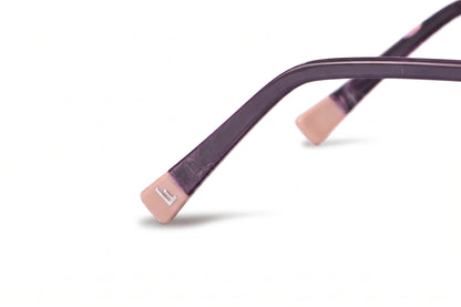 Fiore 3971 eyeglasses in purple silver – temple logo detail