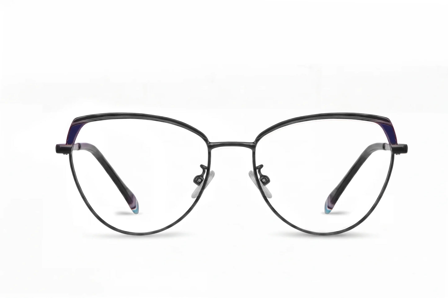 Fiore 3983 eyeglasses in black blue – front view