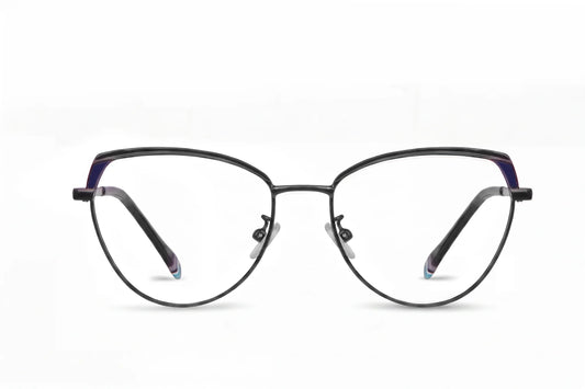 Fiore 3983 eyeglasses in black blue – front view