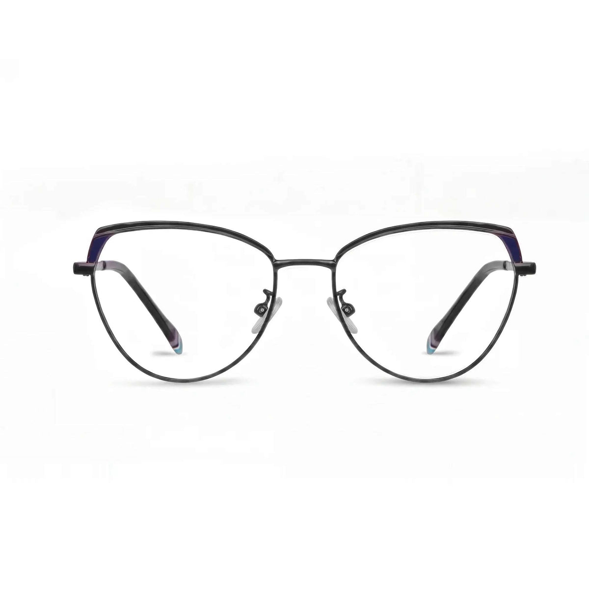 Fiore 3983 cat-eye metal reading glasses, black blue frame · ReFramed, photo 1 of 100